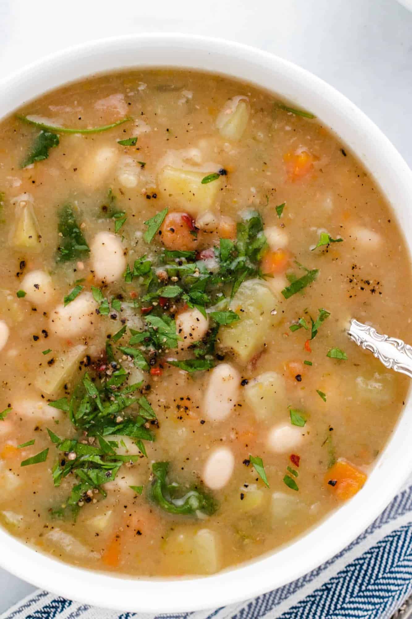 White Bean and Potato Soup Three Little Chickpeas